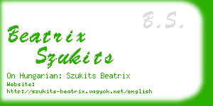 beatrix szukits business card